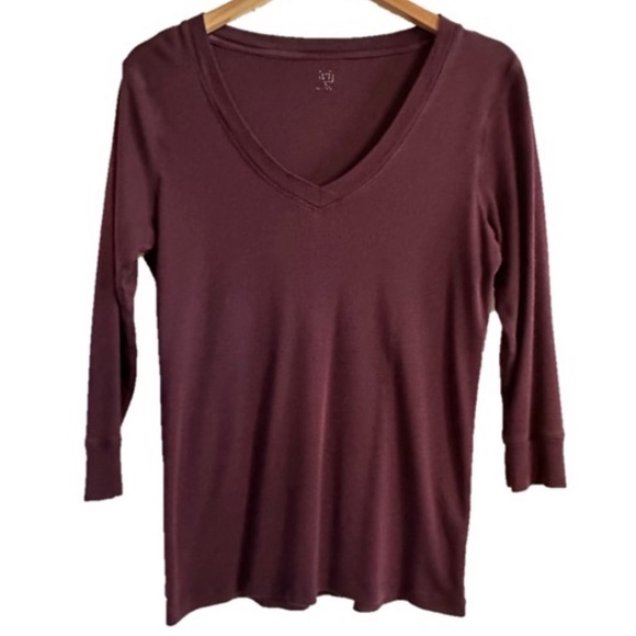 Gap Cotton 3/4 Sleeve T-Shirt Size L - Picture 1 of 9